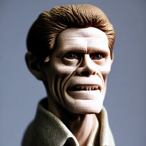 Image similar to foam willem dafoe made of foam : intricate, elegant, highly detailed, centered, smooth, sharp focus,