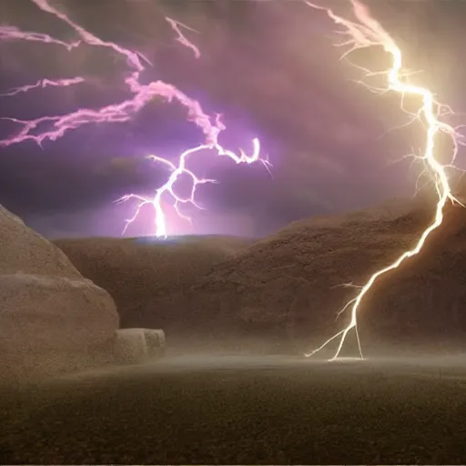 Image similar to Illustration of the 8th Wonder of Antiquity, digital art, high quality, 8k cinematic + volumetric lightning