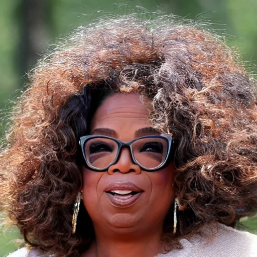 Prompt: oprah caught in a bear trap in yellowstone park