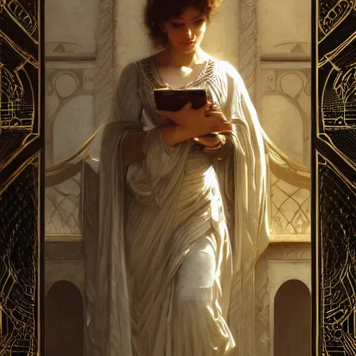 Prompt: detailed portrait of a scifi box, interior, filigree ornaments and greek architecture, artstation, bouguereau, in africa, cinematic