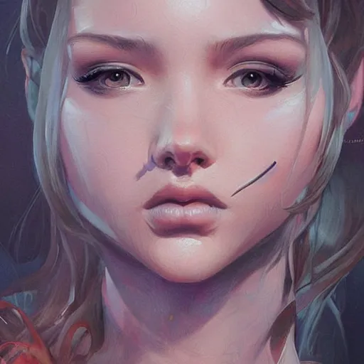 Image similar to a beautiful painting representative of the art style of artgerm and wlop and james cameron