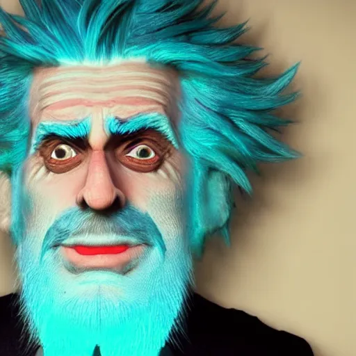 Image similar to Rick Sanchez as a real person 4k detailed super realistic