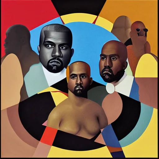 KREA - Suprematism rap album cover for Kanye West DONDA 2 designed