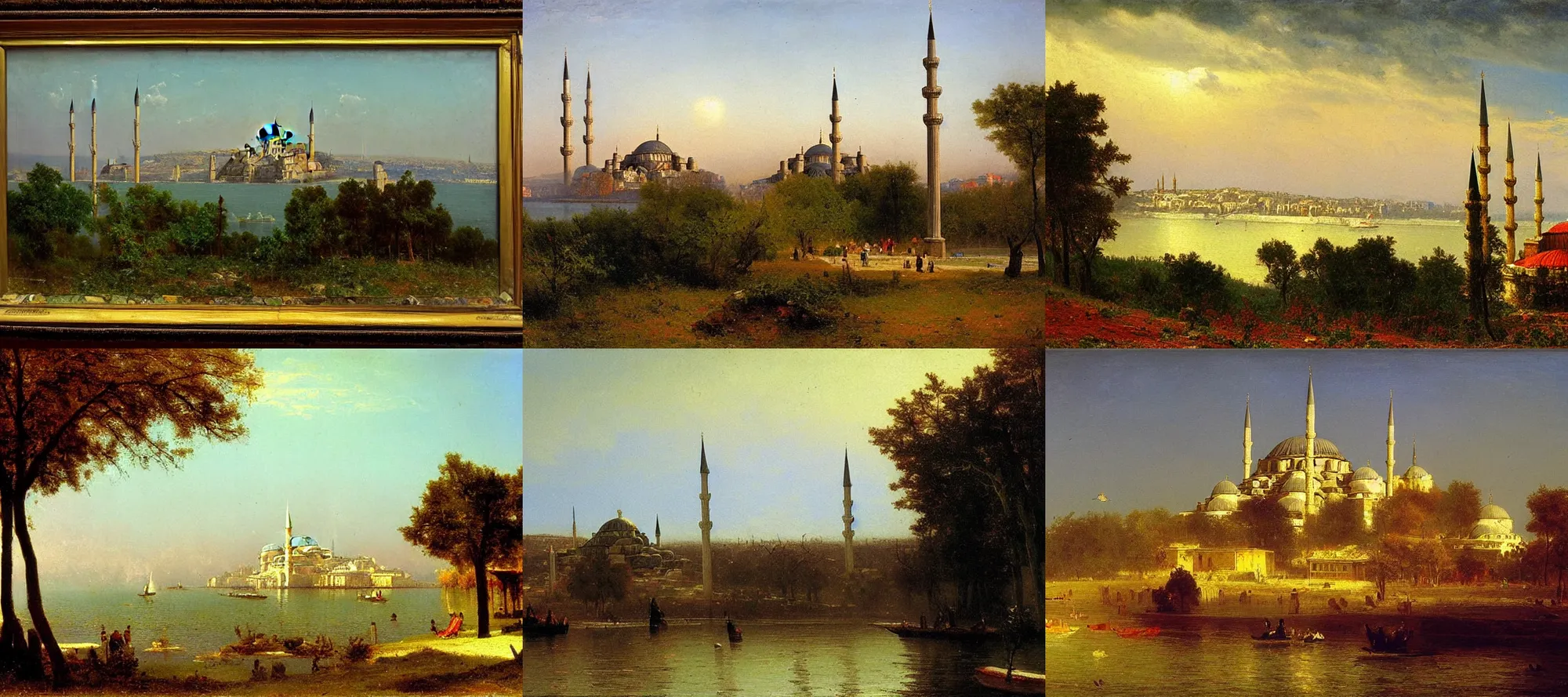 Prompt: istanbul landscape, albert bierstadt