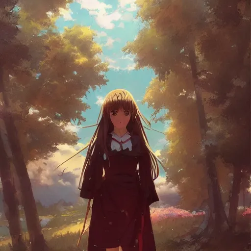 anime clannad by greg rutkowski, Stable Diffusion