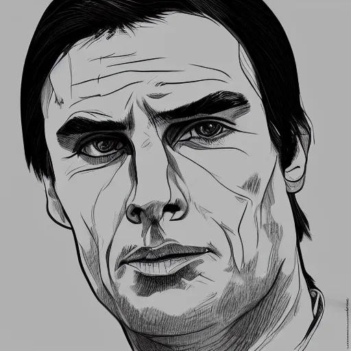 Prompt: Jair Messias Bolsonaro portrait profile, black and white sketch, cellshaded, drawn in fine-tip pen, made by WLOP, trending on artstation