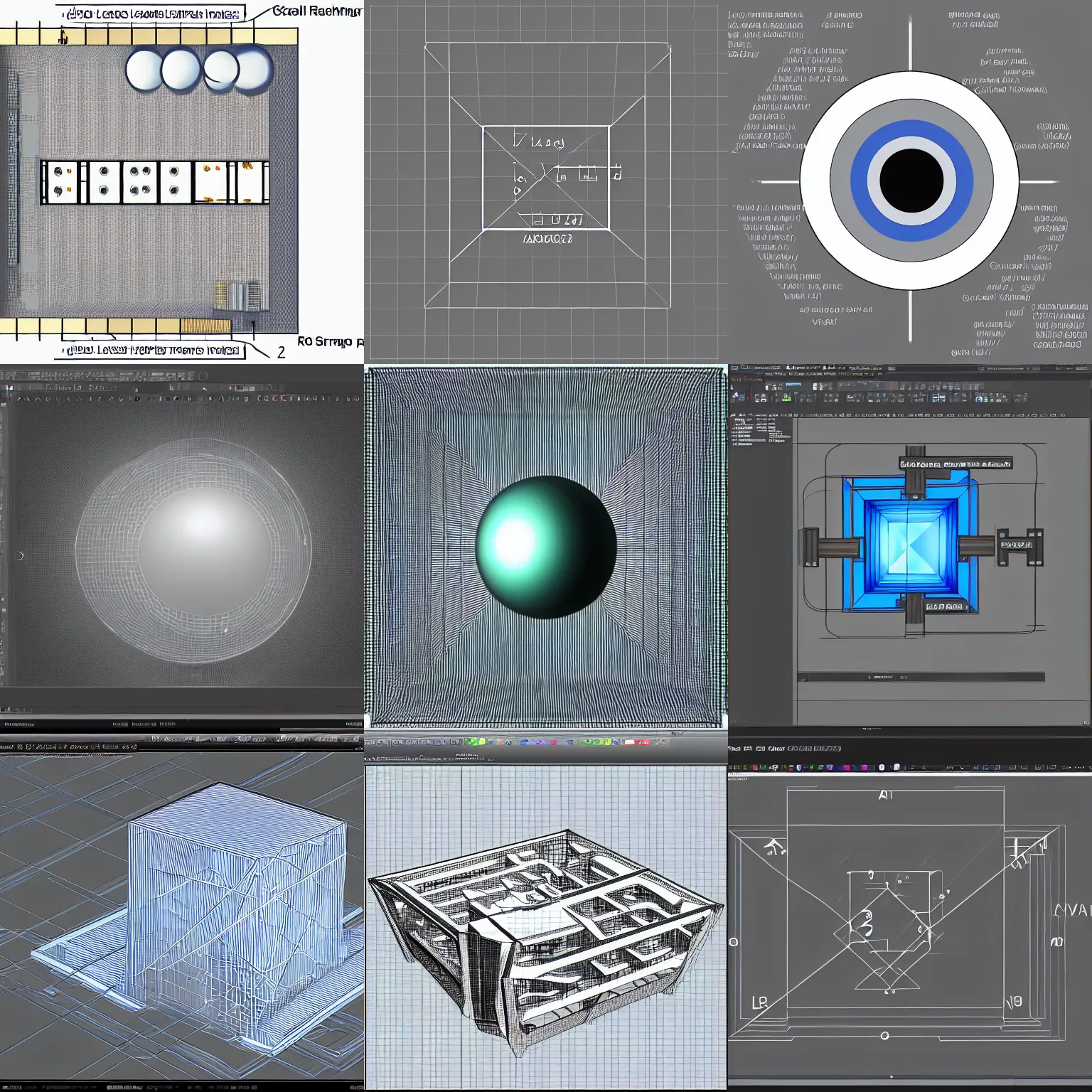 Prompt: raytracing diagram