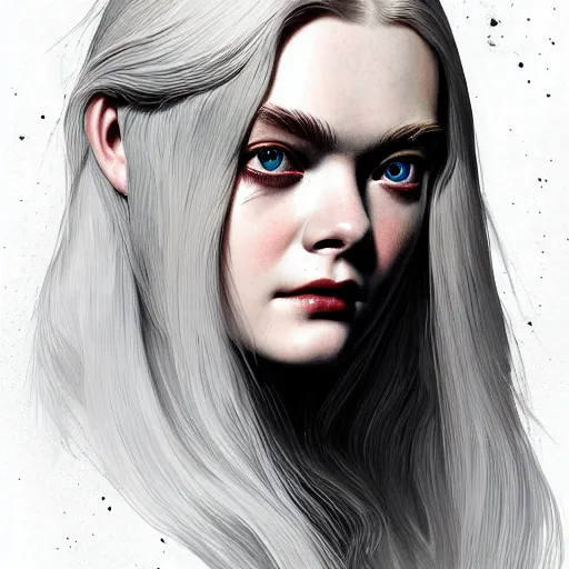 Prompt: symmetry!! portrait of elle fanning as sniperwolf, horror, fashion, dark!! intricate, elegant, textured, highly detailed, digital painting, artstation, concept art, smooth, sharp focus, illustration, art by artgerm and frank frazetta and peter paul rubens