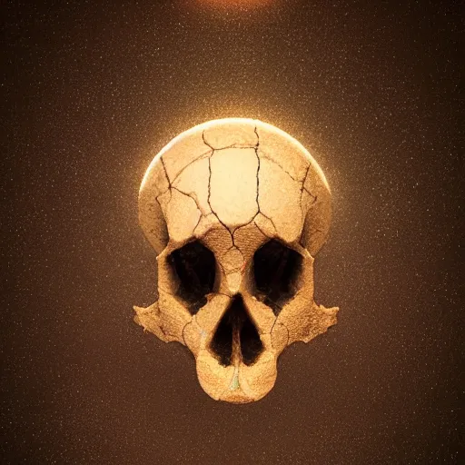 Image similar to extreme closeup photo of a hornet nest in the shape of a skull, by Artgerm and Beeple, 3D render,subsurface scattering,global illumination,raytracing,studio lighting, lens flare,bokeh,cinematic,photorealistic, 4K, UHD, HDR