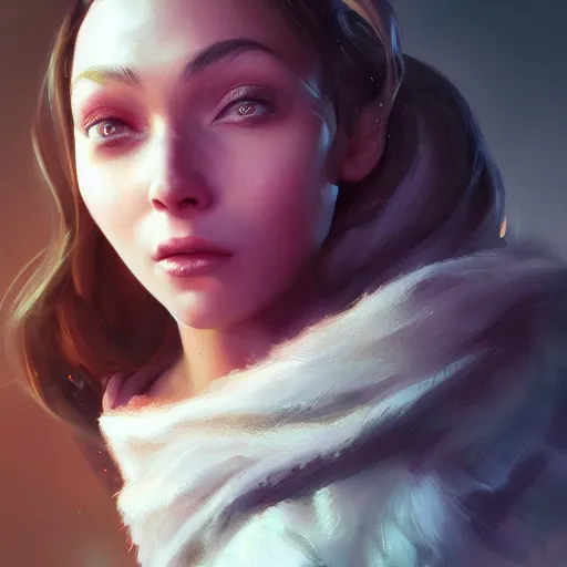 Image similar to a beautiful portrait of huggy wuggy from poppy playtime video game, oil painting, Greg Rutkowski, Charlie Bowater, video game art, unreal 5, DAZ, hyperrealistic, octane render, RPG portrait, dynamic lighting, fantasy art, beautiful face