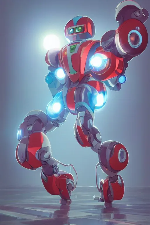 Image similar to metabots medabots medarotto medarot robot minimalist comics, behance hd by jesper ejsing, by rhads, makoto shinkai and lois van baarle, ilya kuvshinov, rossdraws global illumination ray tracing hdr radiating a glowing aura