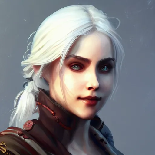 Image similar to ciri, game art by chen wang, artstation