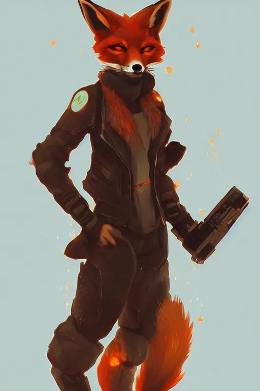 Image similar to a fox fursona, trending on artstation, by kawacy, furry art, digital art, cyberpunk, high quality, backlighting