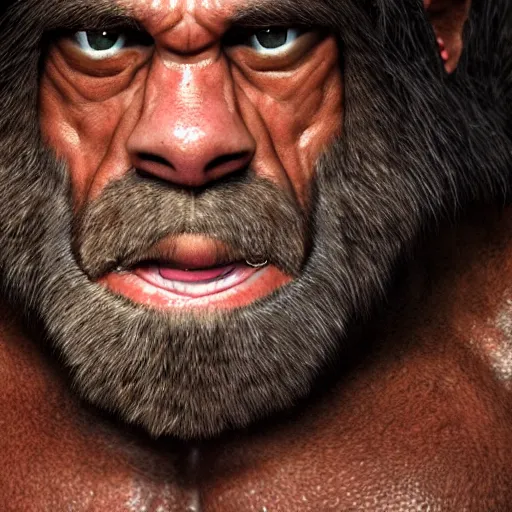 Image similar to Joe rogan as a caveman, ultra realistic, high definition, 4K UHD, highly detailed, pristine