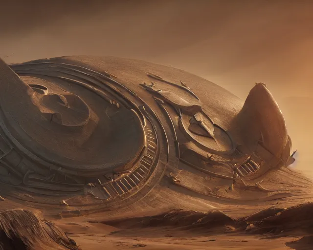 Image similar to the guild navigator edric, oil painting, dune movie, epic, intricate, octane render, matte, highly detailed, amazing lighting, smooth, sharp, 8 k