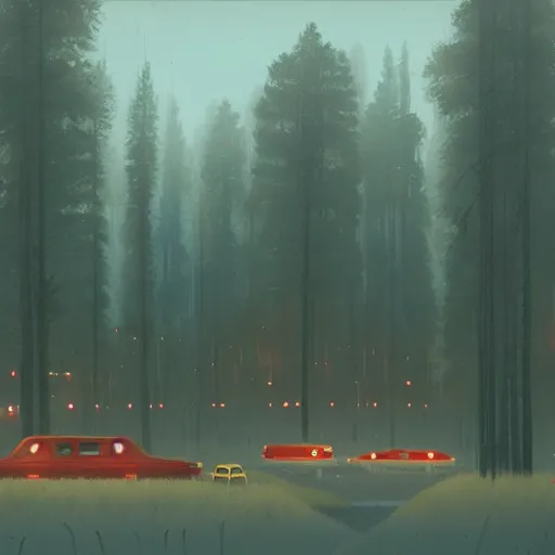 Image similar to simon stalenhag artwork