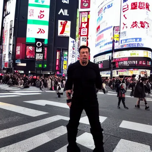 Image similar to Till Lindemann on Shibuya Scramble Crossing