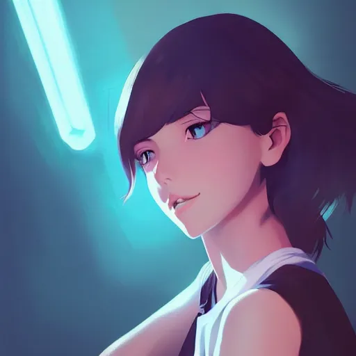 Prompt: pretty girl portrait, dramatic lighting, digital painting, arcane magic, by makoto shinkai and ilya kuvshinov, rossdraws, illustration, fantasy