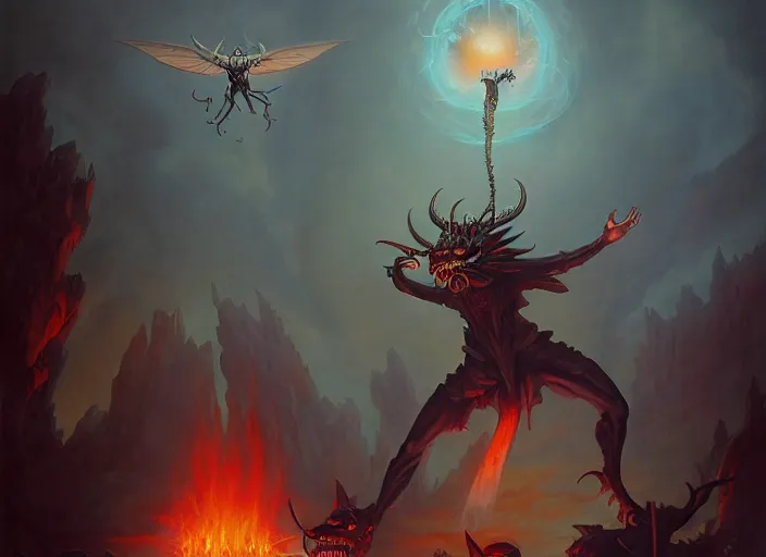 Image similar to beelzebub in 8 k, by peter mohrbacher, gerald brom