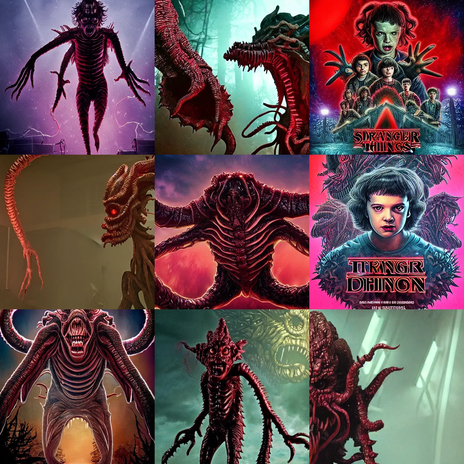 Prompt: nendriod of a demogorgon from stranger things