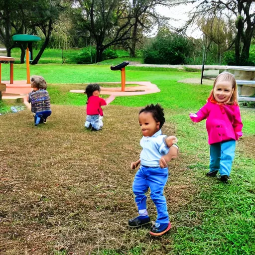 Prompt: preschool - i like playing at the park