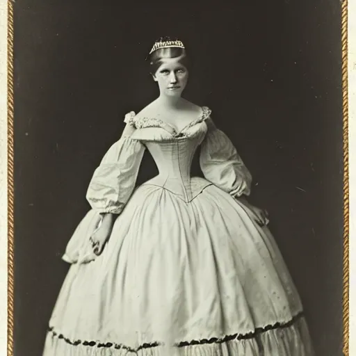 Image similar to a german young adult princess, circa 1 8 5 4