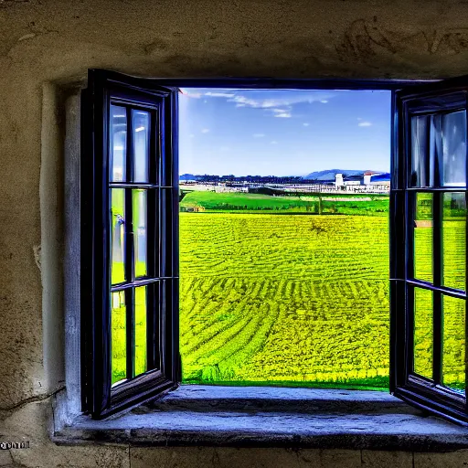 Image similar to view from the window at le gras, 4 k, hdr