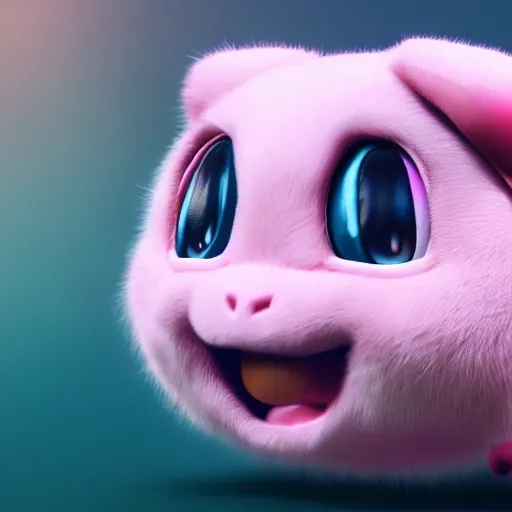 Image similar to photography of a realistic jigglypuff animal, ultra detailed, 8 k, cinematic lighting, natural background, trending on artstation, pokemon