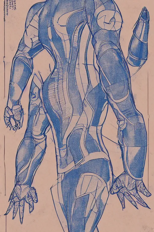 Image similar to ultraman blueprint