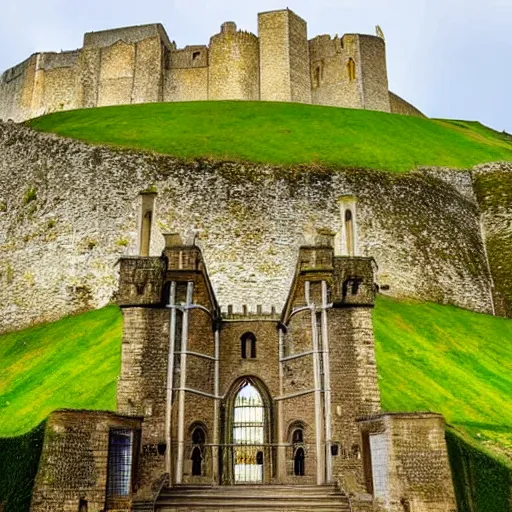 Prompt: Dover castle, England
