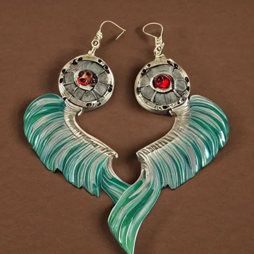 Prompt: jewelry inspired by the Haida Gwaii, high detail, product photo