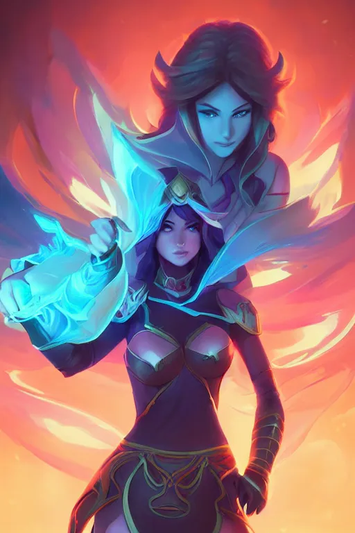 Prompt: irelia league of legends wild rift hero champions arcane magic digital painting bioluminance alena aenami artworks in 4 k design by lois van baarle by sung choi by john kirby artgerm style pascal blanche and magali villeneuve mage fighter assassin