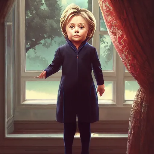 Prompt: ultra realistic illustration, hillary clinton as a child anime, intricate, elegant, highly detailed, digital painting, artstation, concept art, smooth, sharp focus, illustration, art by artgerm and greg rutkowski and alphonse mucha and wlop