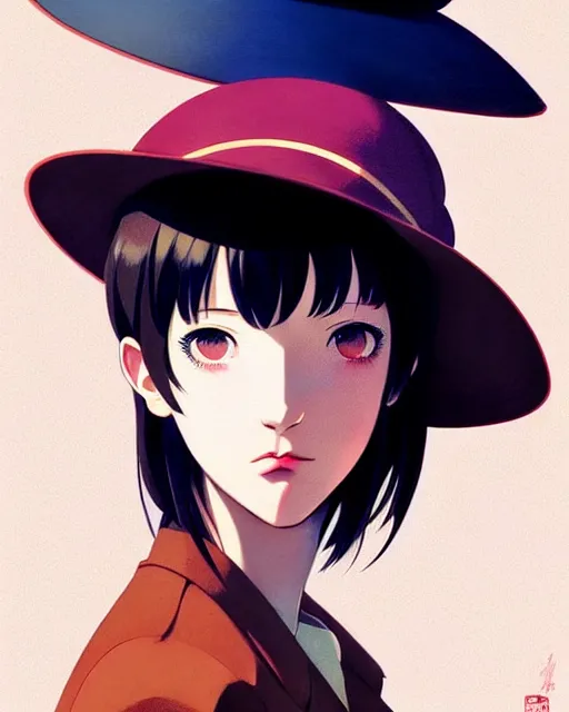 Image similar to girl with a beret | | very very anime!!!, fine - face, audrey plaza, realistic shaded perfect face, fine details. anime. realistic shaded lighting poster by ilya kuvshinov katsuhiro otomo ghost - in - the - shell, magali villeneuve, artgerm, jeremy lipkin and michael garmash and rob rey