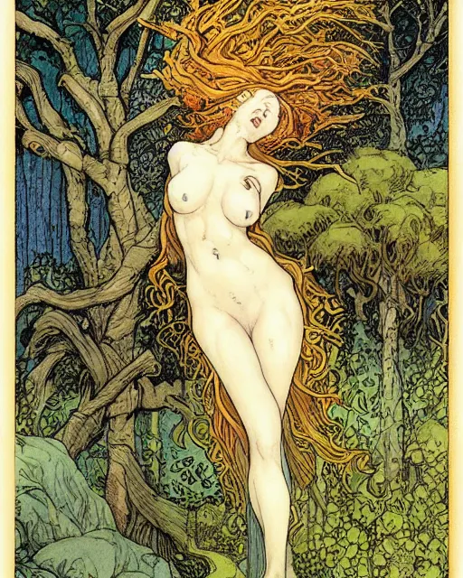 Image similar to the oracle of trees by rebecca guay, masterpiece