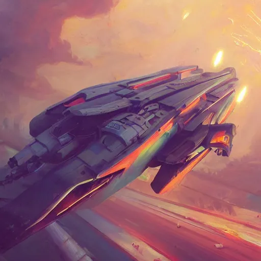 Image similar to a beautiful battle spaceship sticking in the ground, the spaceship is on fire, smoke, crash, accident, lightning, angry, kinetic, john sargent, adolphe bouguereaum, peter deligdisch, jama jurabaev, sachin teng, sergey kolesov, ruan jia, trending on artstation, highly detailed oil painting,