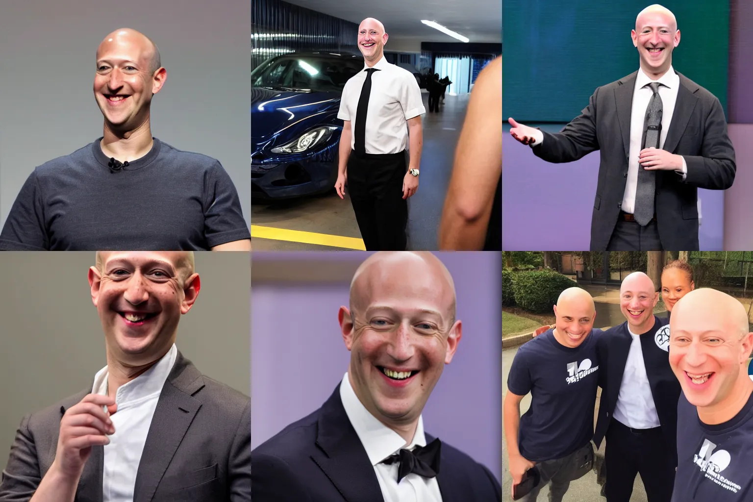 Prompt: a bald bald bald bald bald bald bald bald bald bald bald bald bald bald bald bald mark zuckerberg with big smile on his face