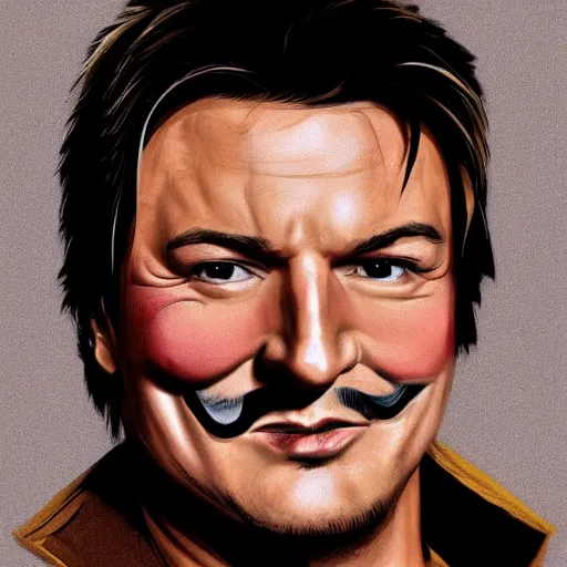 Prompt: nathan fillion in the style of guy fawkes mask