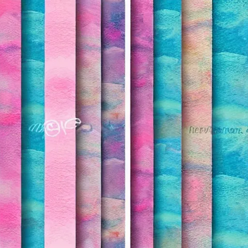 Prompt: watercolor paper texture, paper, texture, handcrafted paper background, papercraft, watercolor paper background - high resolution texture, pink and blue colour