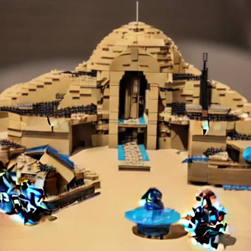 Image similar to lego set of dune part one