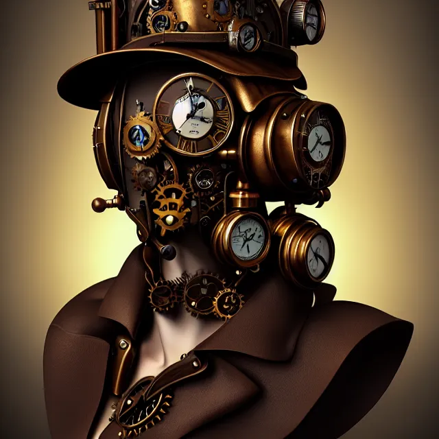 Prompt: epic professional digital portrait art award winning product photography of a steampunk computer ,best on artstation, cgsociety, wlop, Behance, pixiv, astonishing, impressive, outstanding, epic, cinematic, stunning, gorgeous, concept artwork, much detail, much wow, masterpiece.