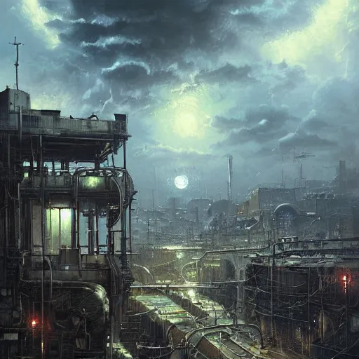 Hyper Realistic Painting Of A Steampunk Cyborg, Dark | Stable Diffusion ...