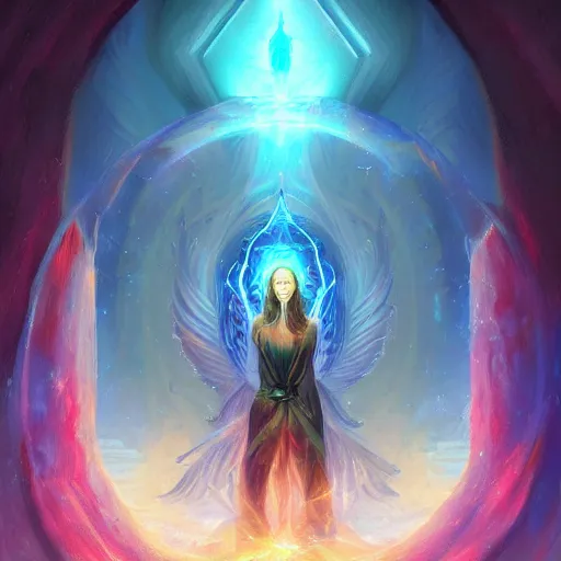 Prompt: astral portal door, digital painting, ultradetailed, artstation, oil painting, ultradetailed, artstation