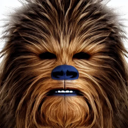 Prompt: portrait of Chewbacca with white fur