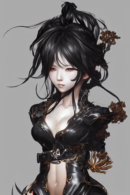 Prompt: a blade and soul concept art of female character on a render by the artist Hyung tae Kim , Jiyun Chae, Joe Madureira, trending on Artstation by Hyung tae Kim, artbook, Stanley Artgerm Lau, WLOP, Rossdraws