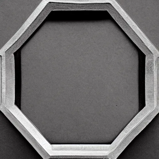 Prompt: flipped directional right image of a octagon