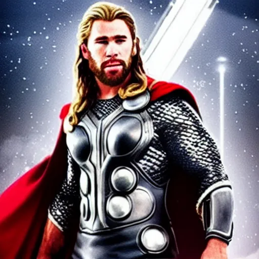 Prompt: john travolta as thor