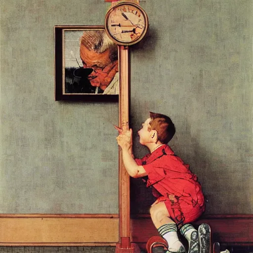 Prompt: artwork by Norman Rockwell