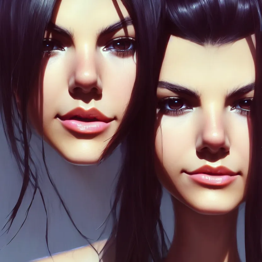 Image similar to full very close up neck shot of a beautiful victoria justice, in tshirt and no makeup, her morbid interests, irish, by saruei and guweiz and ilya kuvshinov and george miller, digital art, highly detailed, intricate, sharp focus, trending on artstation hq, deviantart, pinterest, unreal engine 5, 4 k uhd image
