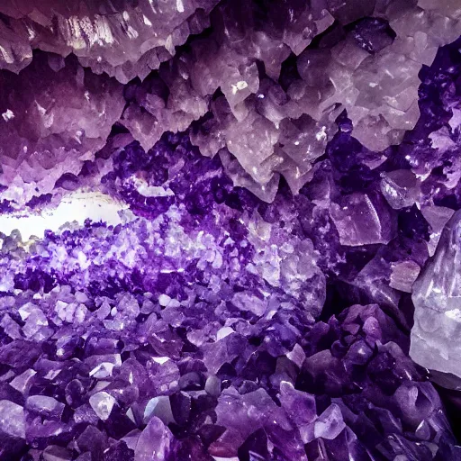 Image similar to photo inside an amethyst cave